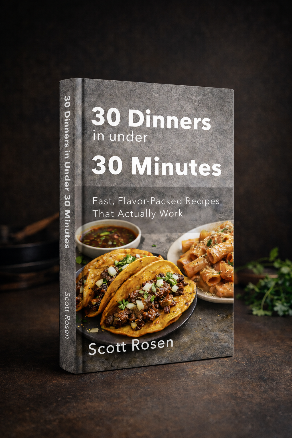 30 Dinners in Under 30 Minutes cookbook by Scott Rosen